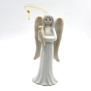 Vintage Flavia Weedn Angel Ornament Figurine Christmas Holiday Decor 3.5" Tall